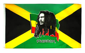 Bob Marley Freedom Flag 3x5